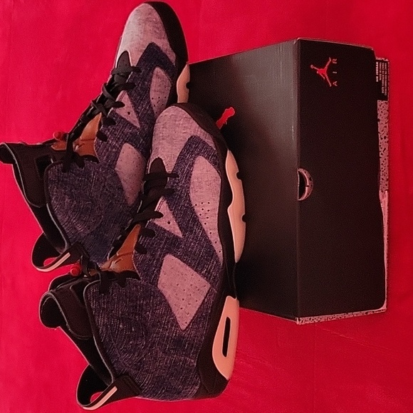 Men's Jordan Retro 6's Denim - Picture 4 of 7